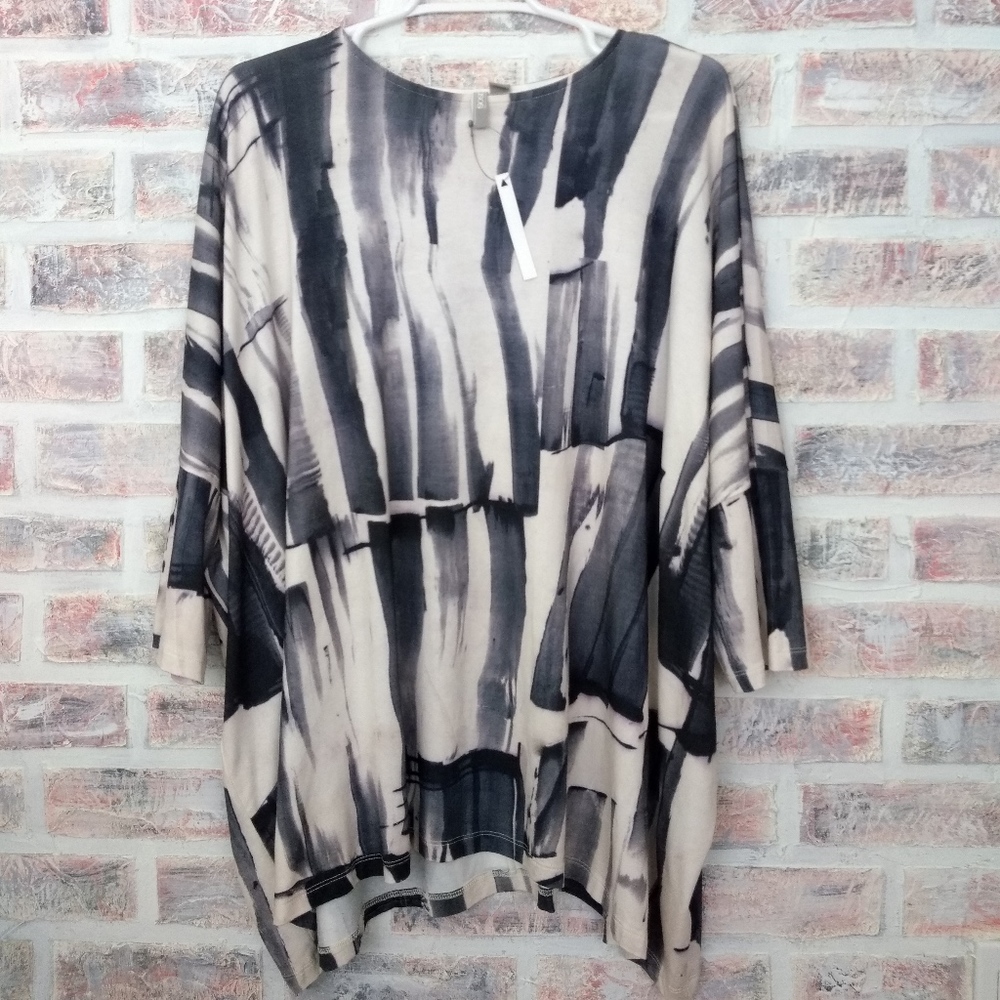 ASOS Curve Tunic Flowy Piko Style Top Size 14 NWT